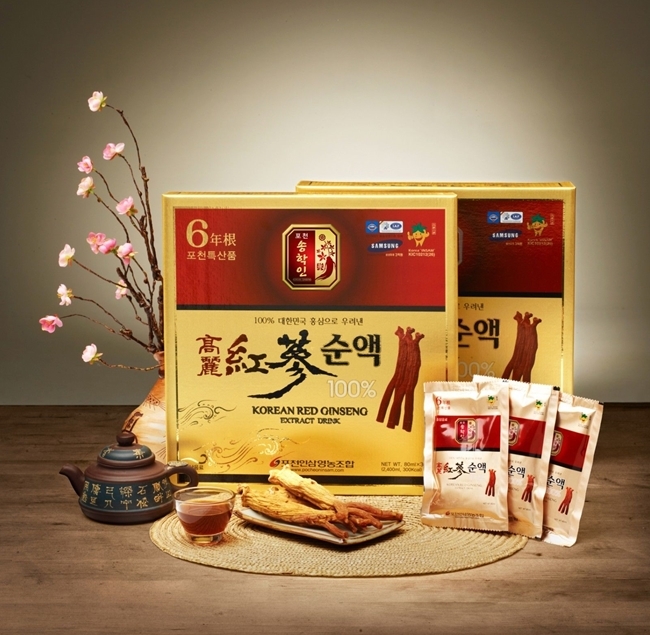 Nước Hồng Sâm Pocheon 100% ( 80ml x 30 Gói)