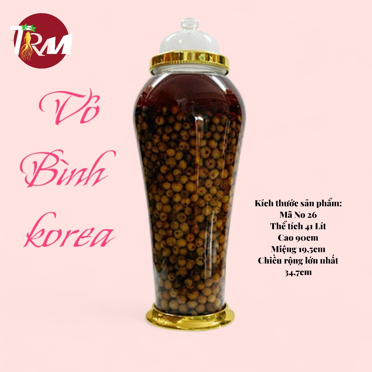 Bình thủy tinh 41lit