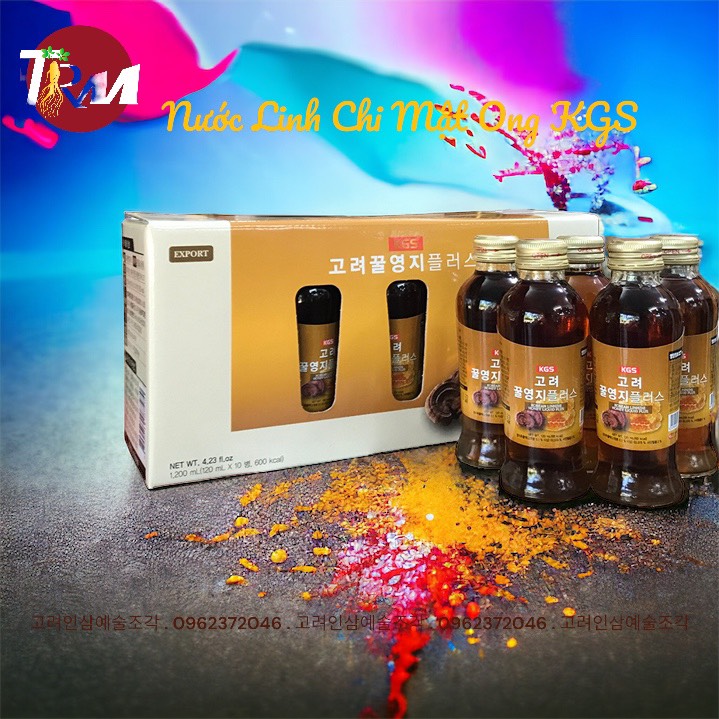 Nước Linh Chi Mật Ong KGS 120ml X 10 Chai 